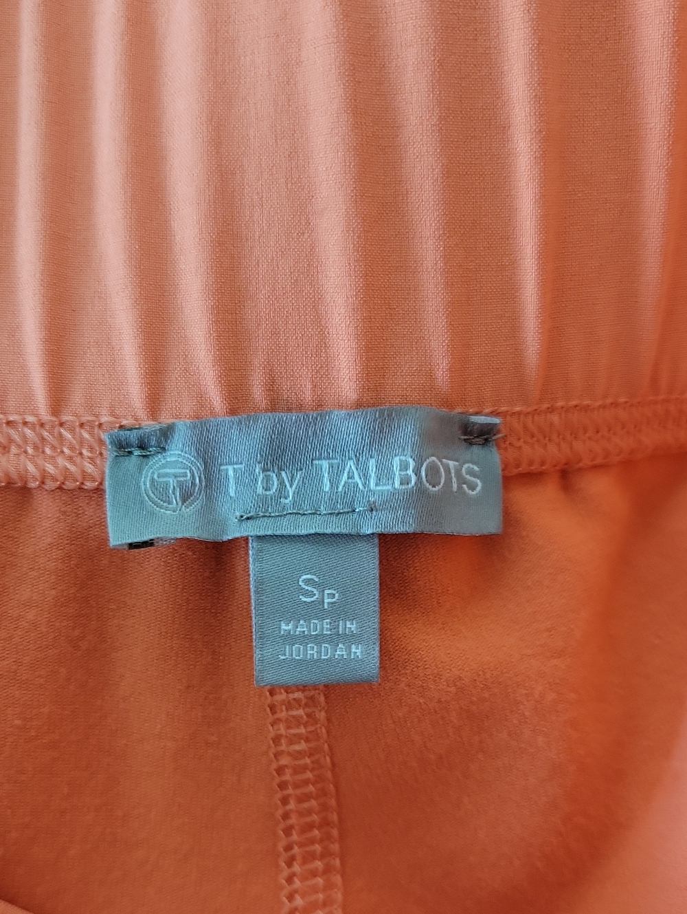 T by Talbots Orange Activewear Skirt Size Small Petite SP - Picture 5 of 7